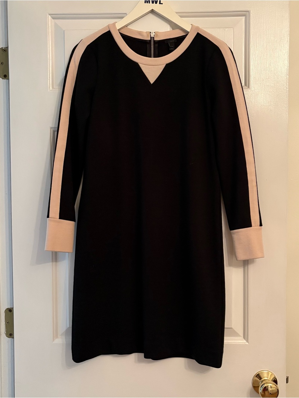 J crew pink and black dress size 2